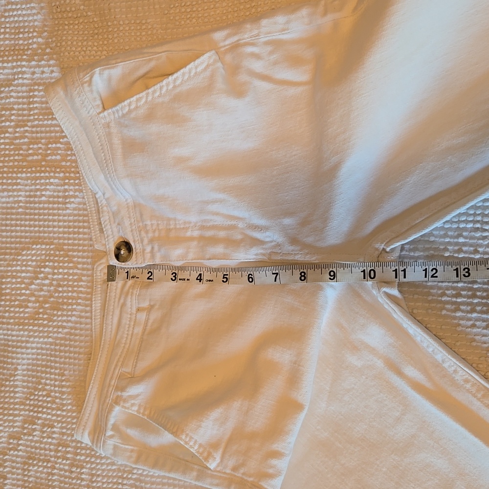 Anthropologie High-Rise White Bootcut Pants - Picture 11 of 13